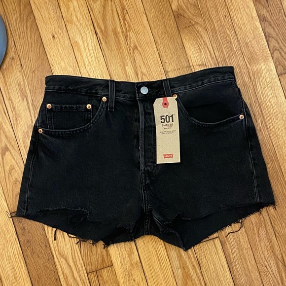 Levi's Pants - NWT Levi 501 Cutoff Black Shorts